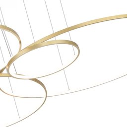 Pendente Led 5 Anéis / Aros 3000k 163w Bivolt Ø200x500cm Alumínio - Astra Led - 2