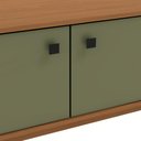 Ver imagem 3 de Rack Kappesberg 3 Portas Canela/verde Frevo 136cm