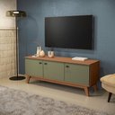 Ver imagem 2 de Rack Kappesberg 3 Portas Canela/verde Frevo 136cm