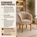 Ver imagem 5 de Poltrona Base Fixa Madeira Eucalipto Afrodite