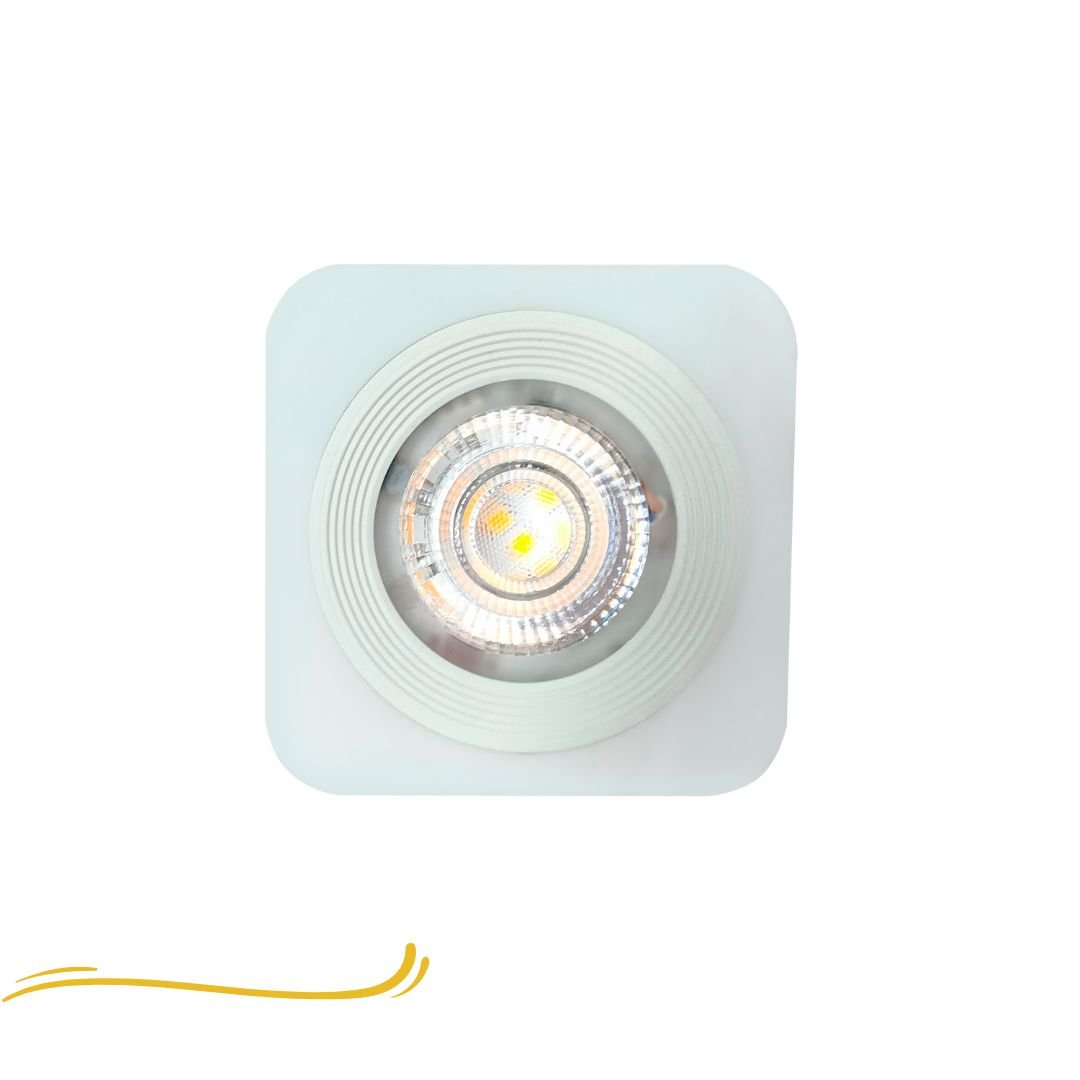 Spot Led Sobrepor Quadrado Branco 5w 3000k Branco Quente Bivolt Kian 19476 - 2