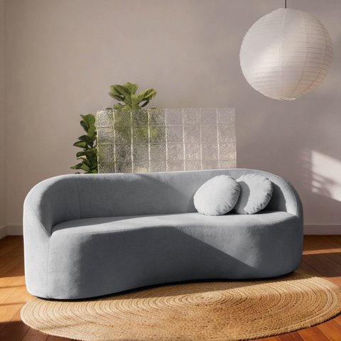 Sofá 2 Lugares Orgânico 160cm Fava CabeCasa MadeiraOriginals