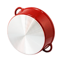 Ver imagem 5 de Caçarola de Aluminio Fundido 36cm - Vermelha Pigmentada