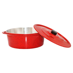 Caçarola de Aluminio Fundido 36cm - Vermelha Pigmentada - 3