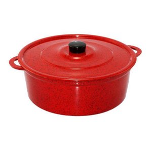 Caçarola de Aluminio Fundido 36cm - Vermelha Pigmentada