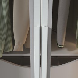 Guarda-roupa Casal Solaris 6 Portas com Vidro Fumê e Pes Branco - 10
