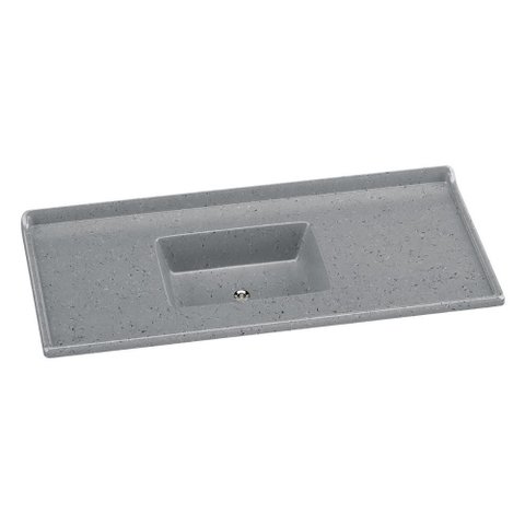 Pia de Cozinha Mármore Sintético 120x55cm Multimóveis CR20479 