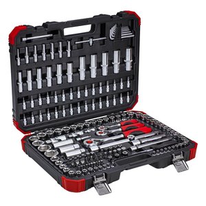 Jogo de Soquetes Sextavados 1/4" 3/8" 1/2" 172 Peças - Gedore Red 3300058