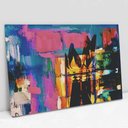 Ver imagem 1 de Quadro Decorativo em Canvas Abstrato Intense TaColado Borda Infinita 90 x 60cm