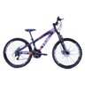 Bicicleta Vikingx Aro 26 Câmbios Importados 21v Aero Roxo Laranja - 1