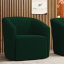 Ver imagem 2 de Poltrona Decorativa Orgânica Stella Max Bouclê Verde D03 - D'Rossi