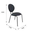 Ver imagem 6 de Conjunto Sala de Jantar Mesa Porto Estilo Industrial com 4 Cadeiras Sofia Espresso Móveis
