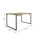 Ver imagem 3 de Conjunto Sala de Jantar Mesa Porto Estilo Industrial com 4 Cadeiras Sofia Espresso Móveis