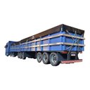 Ver mais imagens de Carreta Scania R450 Rodotrem Graneleiro Madeira Miniatura - Azul Ncs