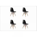 Ver imagem 2 de Conjunto 4 Cadeiras Eiffel PP Base Madeira Desmontada