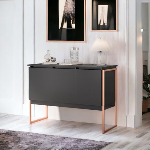 Buffet Aparador Luxo Roma - Preto Cobre