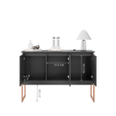 Ver imagem 4 de Buffet Aparador Luxo Roma - Preto Cobre