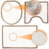 Tapetes para Banheiro de Microfibra Antiderrapante Soft Ball Short 3 Peças - Rio Home Bege - 2