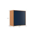 Ver imagem 3 de Armário Aéreo de Cozinha 70cm com 2 Portas Domus Espresso Móveis Marrom/Nogal/Royal