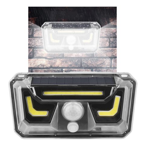 Luminaria Solar Bionc Sensor Presença Movimento Spot Led Branco Frio Lampada Externa Pared Casa Quin