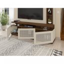 Ver imagem 3 de Estante Home para TV até 65 Polegadas 3 Portas 3 Prateleiras 3 Nichos Tellus Caemmun