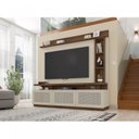 Ver imagem 1 de Estante Home para TV até 65 Polegadas 3 Portas 3 Prateleiras 3 Nichos Tellus Caemmun
