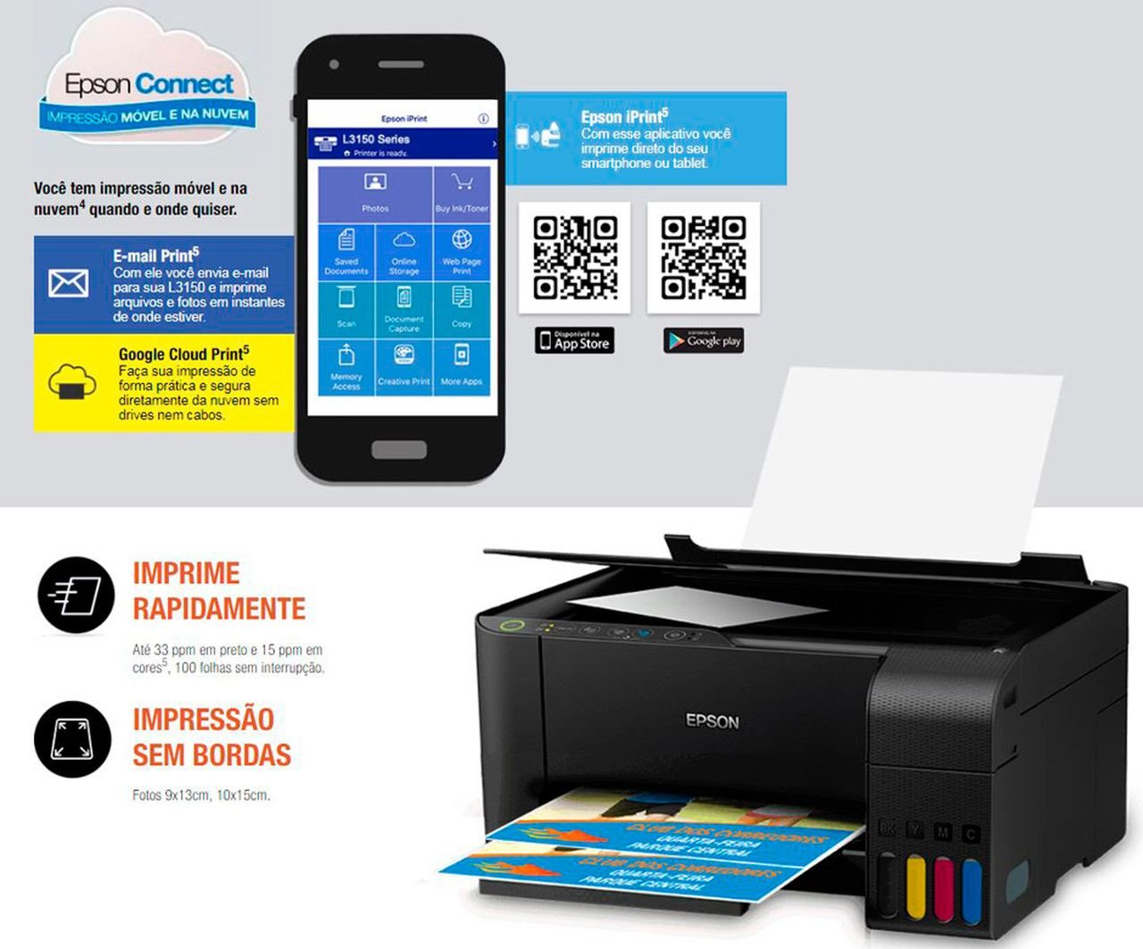 Impressora Multifuncional Epson L3150 - 7