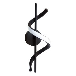 Arandela Parede Led Preta Espiral 10w Moderna Lavabo Bet24