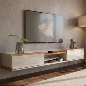 Rack Suspenso Atlas 2.20m Sala de Estar/quarto Lukaliam Móveis