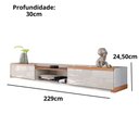 Ver imagem 5 de Rack Suspenso Atlas 2.20m Sala de Estar/Quarto Lukaliam Móveis