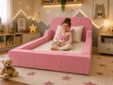 Ver imagem 6 de Cama Montessoriana Infantil Premium Segurança e Conforto:Rosa