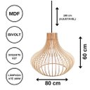 Ver imagem 3 de Luminária Teto tipo Pendente DECANTER MDF Completa -:MDF CRU