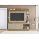 Ver imagem 2 de Estante Home para TV até 65 Polegadas 2 Portas 6 Prateleiras Clap Caemmun