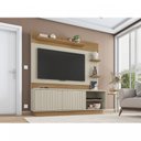 Ver imagem 1 de Estante Home para TV até 65 Polegadas 2 Portas 6 Prateleiras Clap Caemmun