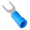 1000un Terminal Forquilha Garfo Pré Isolado Azul 1,5 - 2,5mm - 1