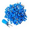 1000un Terminal Forquilha Garfo Pré Isolado Azul 1,5 - 2,5mm - 2