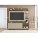 Ver imagem 1 de Estante Home para TV até 65 Polegadas 2 Portas 6 Prateleiras Clap Caemmun