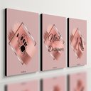 Ver imagem 1 de Kit 3 Quadro Decorativo Nair Designer Manicure Unhas Salão 40x28