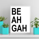 Ver imagem 1 de Quadro Decorativo Beahgah 24x18cm:Madeira branca