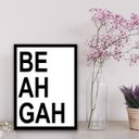 Ver imagem 2 de Quadro Decorativo Beahgah 24x18cm:Madeira branca