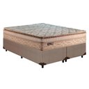 Ver imagem 1 de Cama Box Queen: Colchão Molas Paropas MasterPocket Ensacadas Eco Bamboo + Base CRC Linhão Bege(158x1