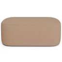 Ver imagem 3 de Puff Decorativo Orgânico para Living Quarto 100cm Doha W01 Linho Bege Escuro - Lyam Decor
