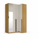 Ver imagem 4 de Módulo de Canto Reto 4 Portas Espelho 100% Mdf Altezza Trend