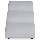 Ver imagem 7 de Escada Pet 46cm Estofada para Cachorro Nuvem R01 Veludo Cinza Claro - Annie Decor