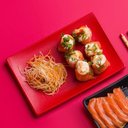 Ver imagem 4 de Prato Oriental Retangular 14x20 Vermelho em Policarbonato Linha Profissional Cook Vem