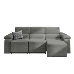 Sofá Retrátil Fox 3 Lugares 2,10m em Suede  - 3