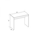 Ver imagem 4 de Escrivaninha Recta 90cm Marrom e Preto