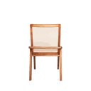 Ver imagem 2 de Cadeira Venezia Mel em Madeira Maciça Durabilidade encosto Tela Sextavada em Padrão Hexagonal