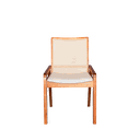 Ver imagem 1 de Cadeira Venezia Mel em Madeira Maciça Durabilidade encosto Tela Sextavada em Padrão Hexagonal