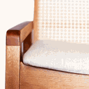 Ver imagem 5 de Cadeira Venezia Mel em Madeira Maciça Durabilidade encosto Tela Sextavada em Padrão Hexagonal